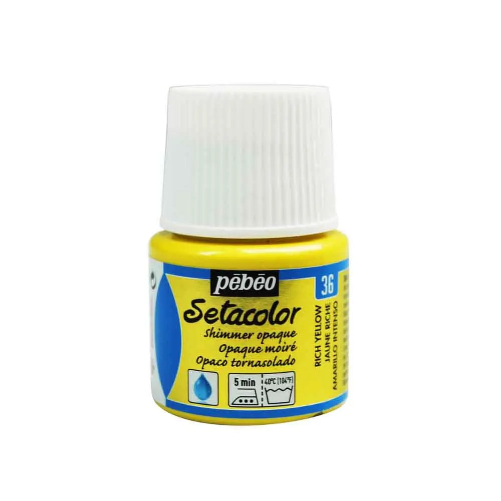 Pebeo Setacolor Opaque & Shimmer Fabric Paint 45ml - For Textiles